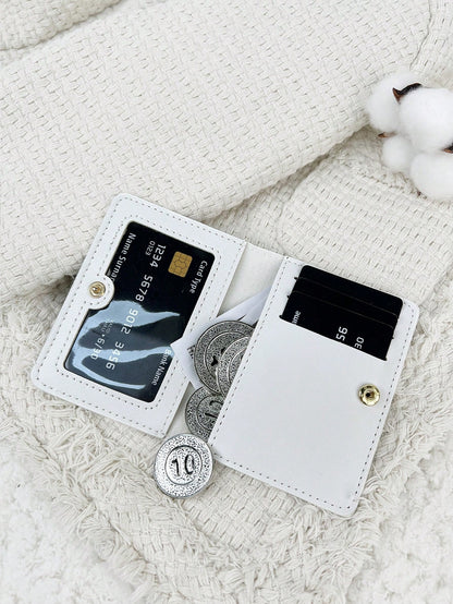 SOUTHLAND&KANGAROO White Wallet, Fashionable And Minimalist, Lightweight And Portable, Can Hold Cash, Cards, Coins, Suitable For Birthday, Anniversary, Valentine's Day And Other Occasions, Gift For Co