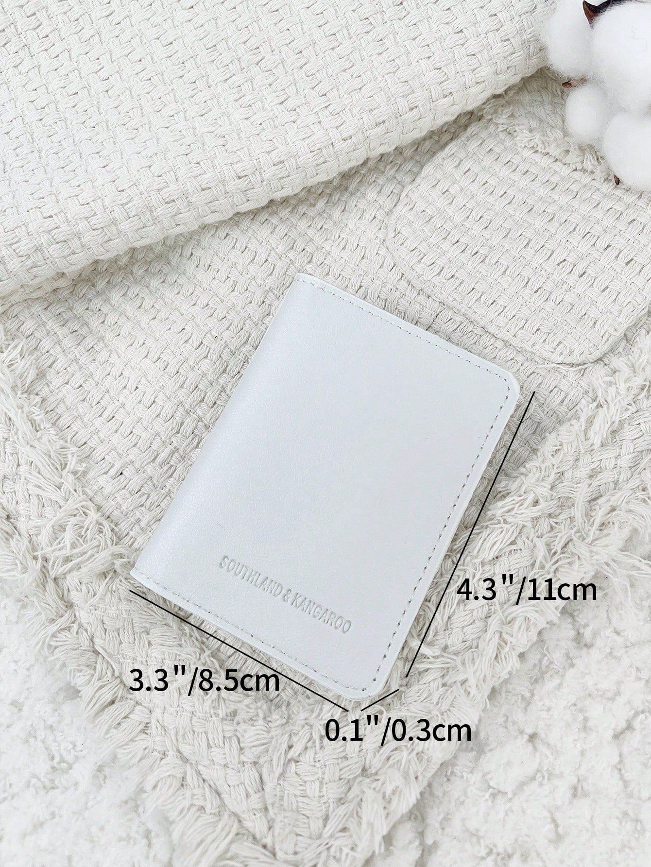 SOUTHLAND&KANGAROO White Wallet, Fashionable And Minimalist, Lightweight And Portable, Can Hold Cash, Cards, Coins, Suitable For Birthday, Anniversary, Valentine's Day And Other Occasions, Gift For Co