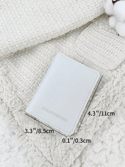 SOUTHLAND&KANGAROO White Wallet, Fashionable And Minimalist, Lightweight And Portable, Can Hold Cash, Cards, Coins, Suitable For Birthday, Anniversary, Valentine's Day And Other Occasions, Gift For Co