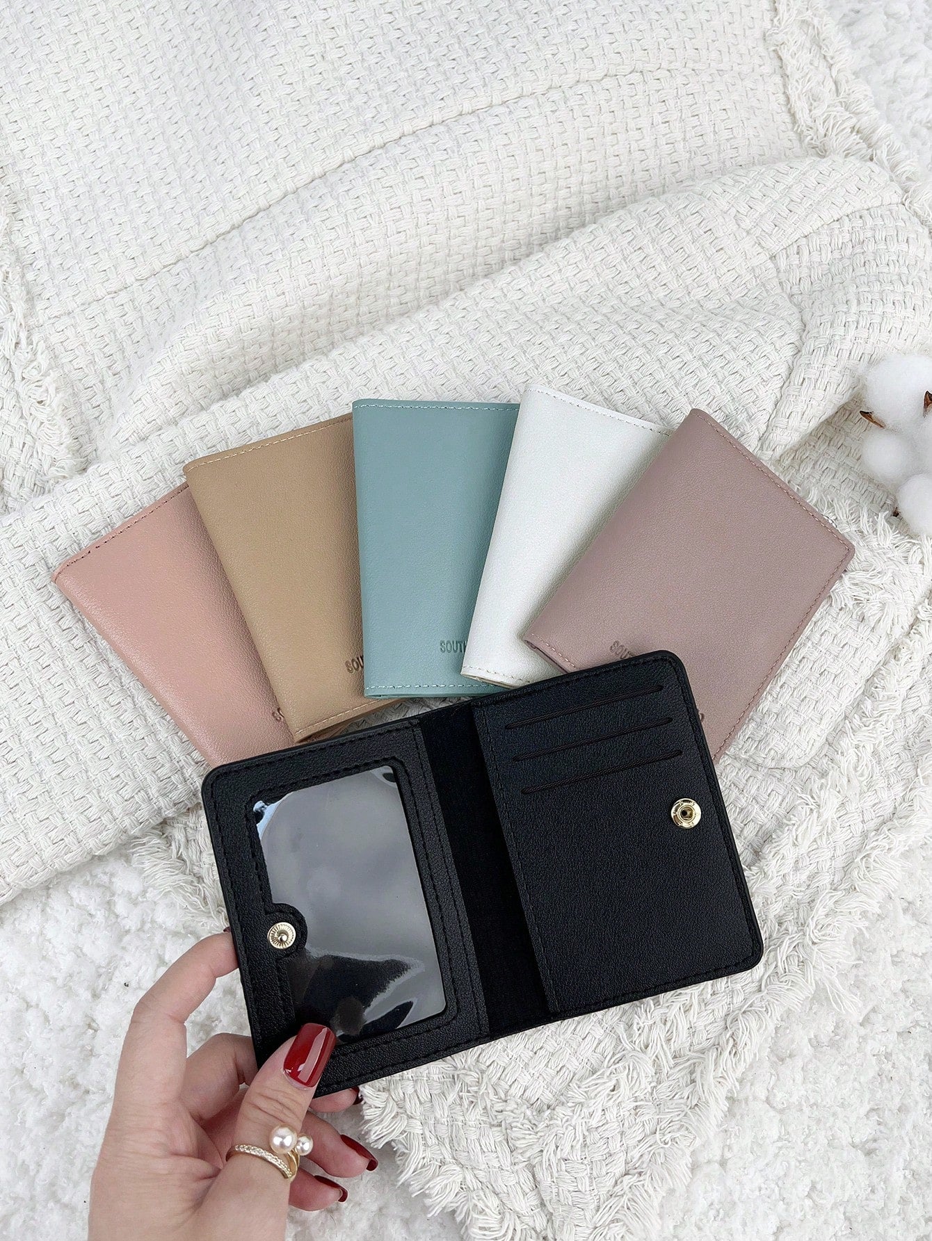 SOUTHLAND&KANGAROO White Wallet, Fashionable And Minimalist, Lightweight And Portable, Can Hold Cash, Cards, Coins, Suitable For Birthday, Anniversary, Valentine's Day And Other Occasions, Gift For Co