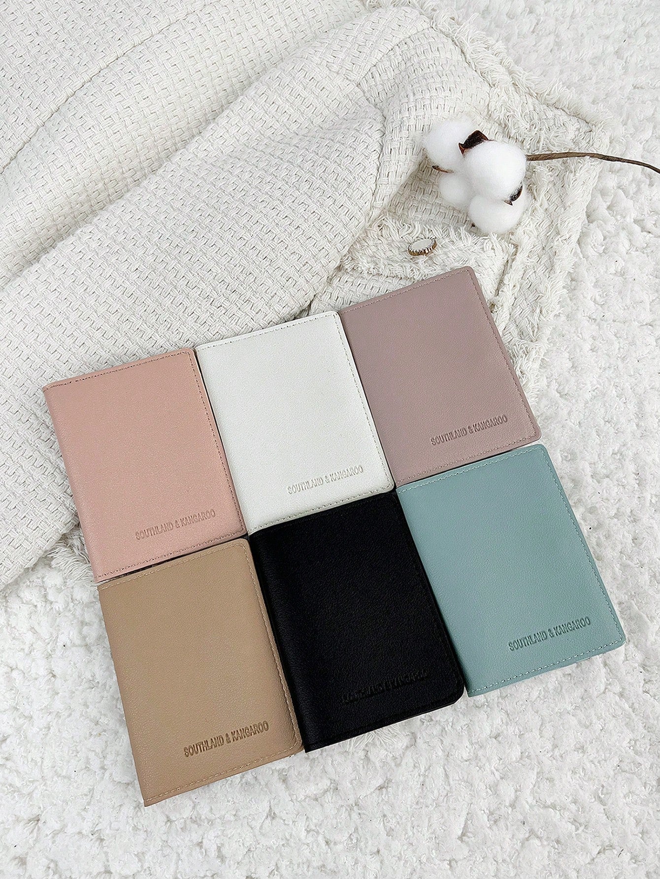 SOUTHLAND&KANGAROO White Wallet, Fashionable And Minimalist, Lightweight And Portable, Can Hold Cash, Cards, Coins, Suitable For Birthday, Anniversary, Valentine's Day And Other Occasions, Gift For Co
