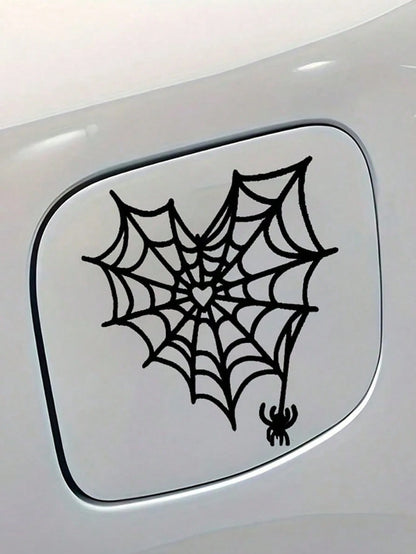 Spiderweb Vinyl Decal Decal For Car, Laptop, Cups Spiderweb Goth Girl Decal Spiderweb Sticker For Car Window Permanent Vinyl Decal