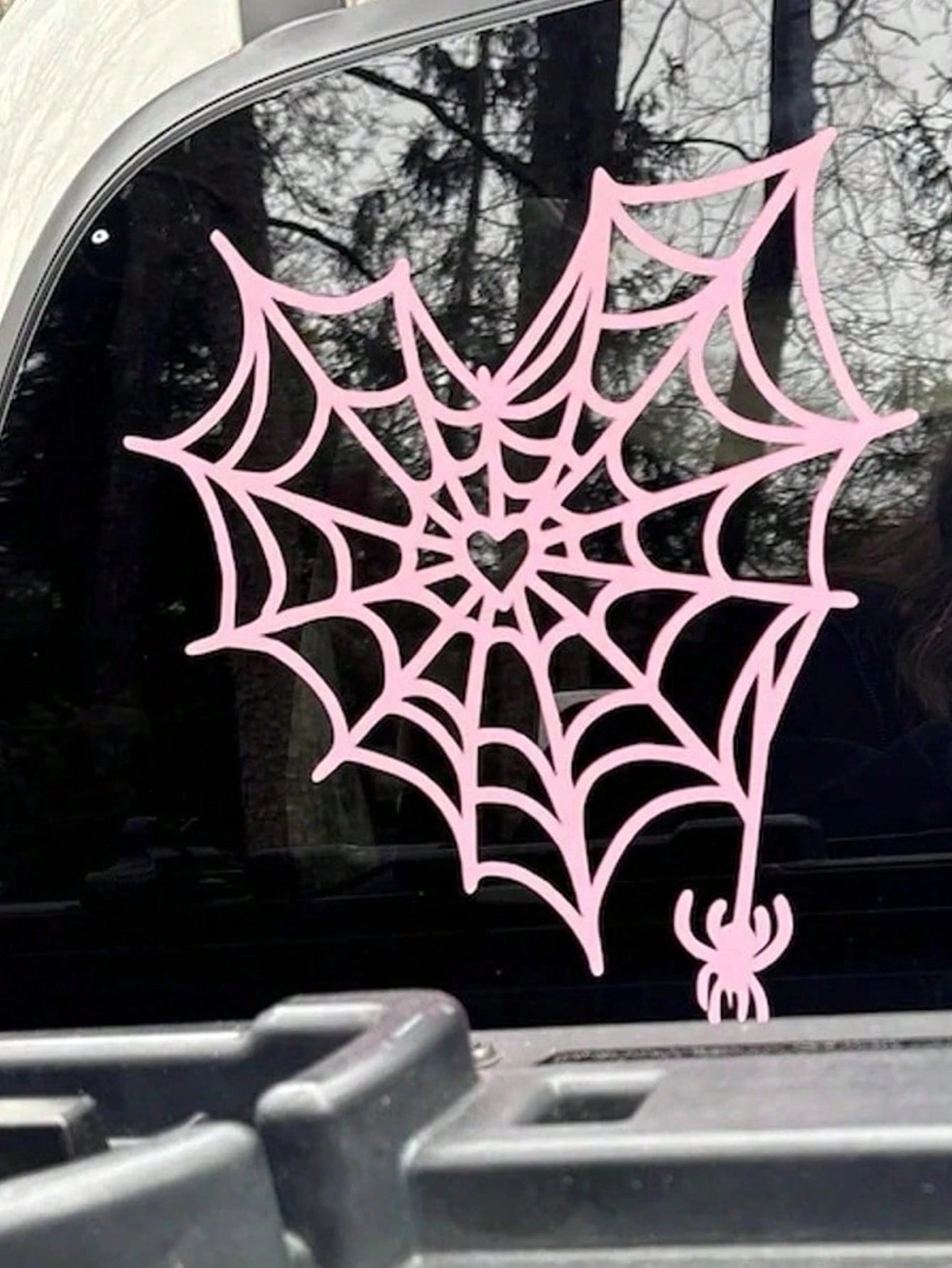 Spiderweb Vinyl Decal Decal For Car, Laptop, Cups Spiderweb Goth Girl Decal Spiderweb Sticker For Car Window Permanent Vinyl Decal