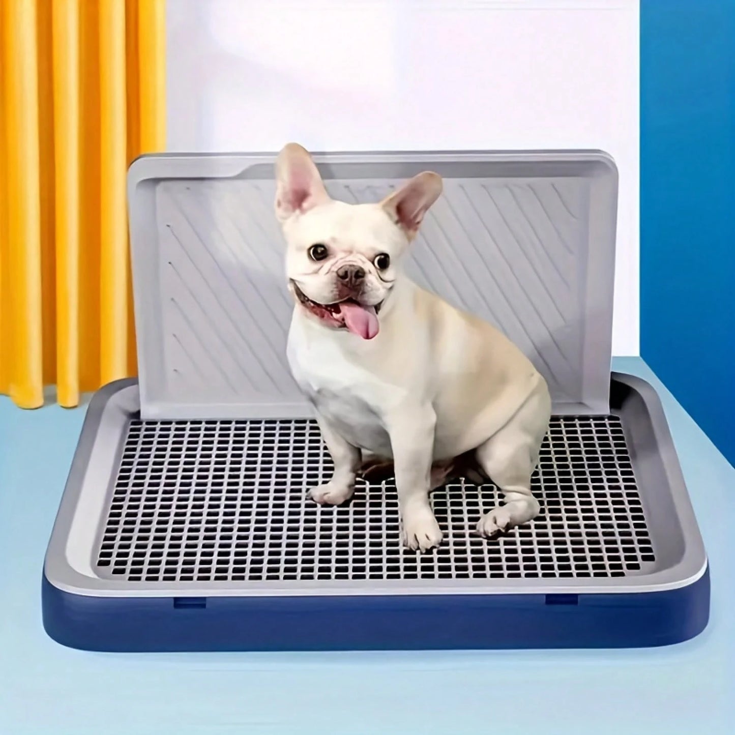 Splash-Proof Wall Dog Toilet, High-Quality Thickened Polypropylene Material Indoor Pet Toilet Tray, Removable For Easy Cleaning, Scratch-Resistant And Non-Slip Dog Litter Tray, Suitable For Small To M