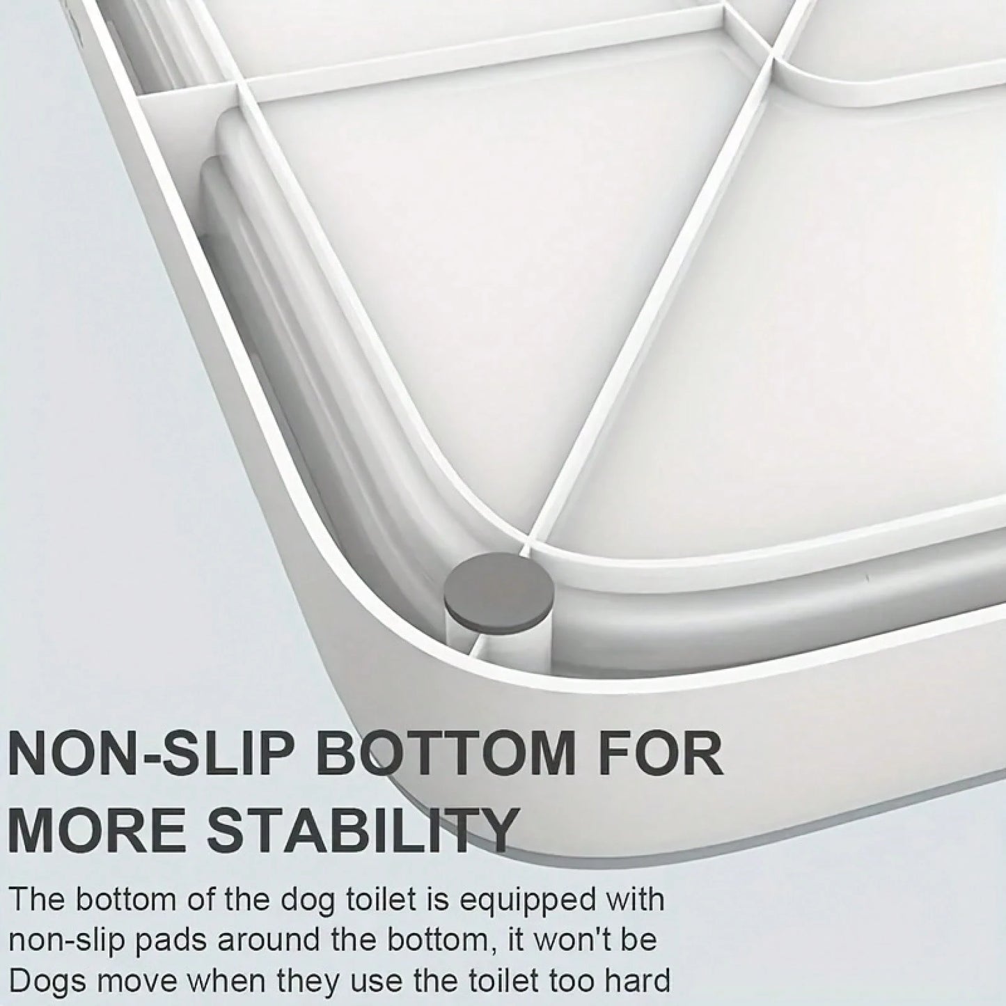 Splash-Proof Wall Dog Toilet, High-Quality Thickened Polypropylene Material Indoor Pet Toilet Tray, Removable For Easy Cleaning, Scratch-Resistant And Non-Slip Dog Litter Tray, Suitable For Small To M