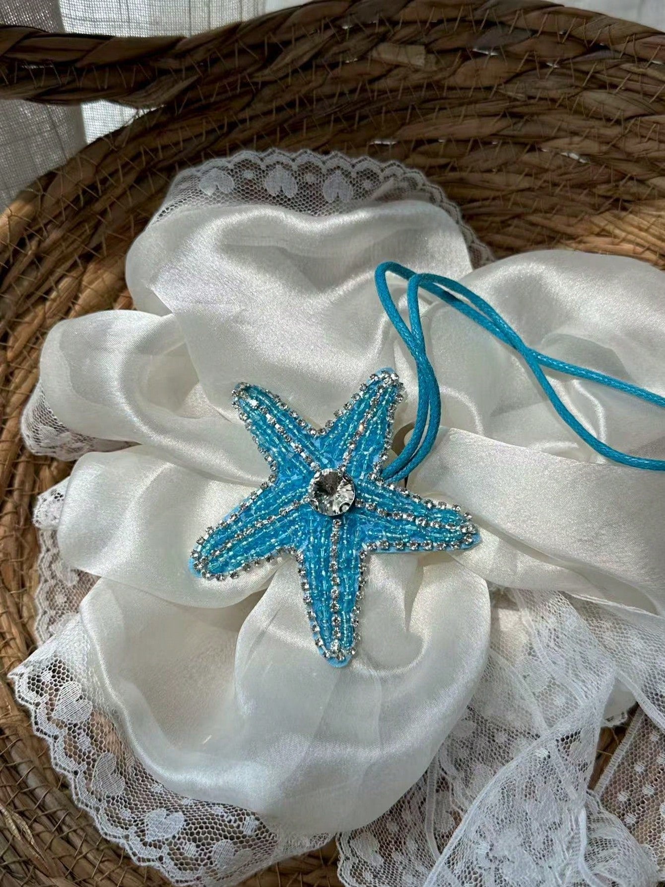 Summer Beach Themed Beaded Pendant With Starfish, Palm Tree, Suitable For Vacation, Beach, Seaside,Bag Accessiores