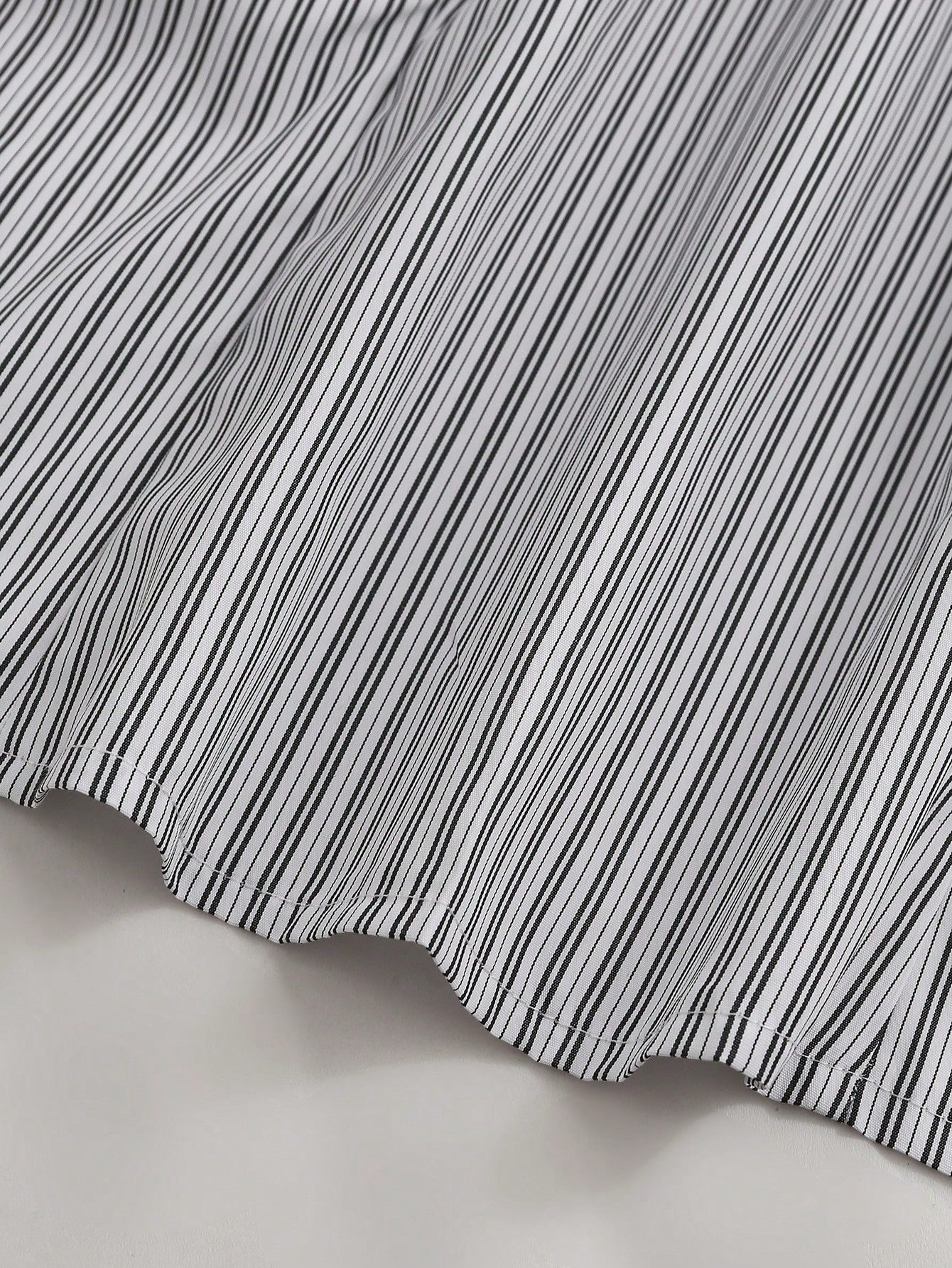 Sunspun Plus Size Women Striped Waist Casual Shirt