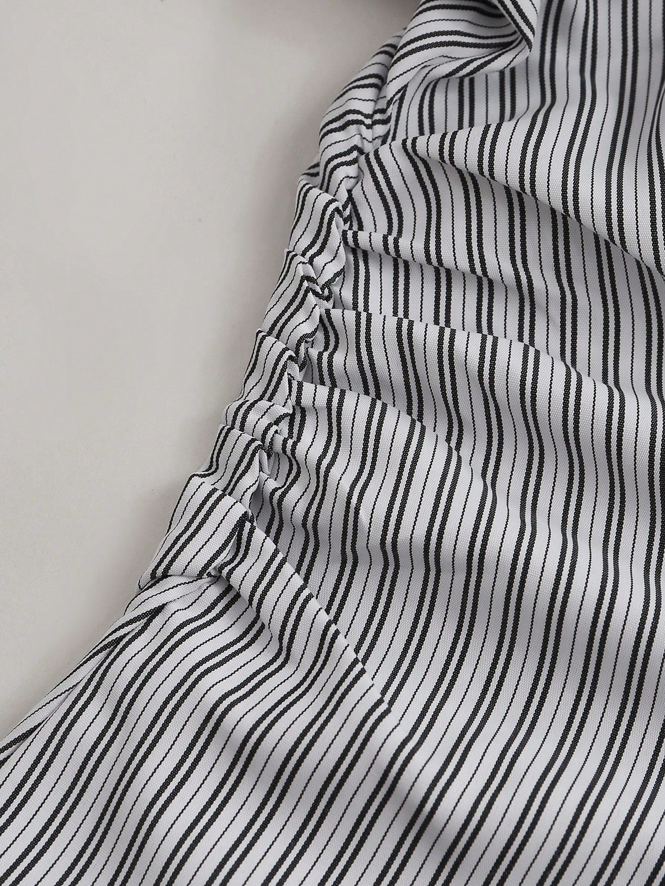 Sunspun Plus Size Women Striped Waist Casual Shirt