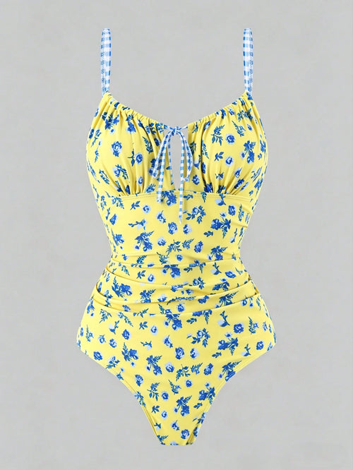 Sweetra 2026 New Plus Size One-Piece Swimsuit For Women, Summer Beach Vacation