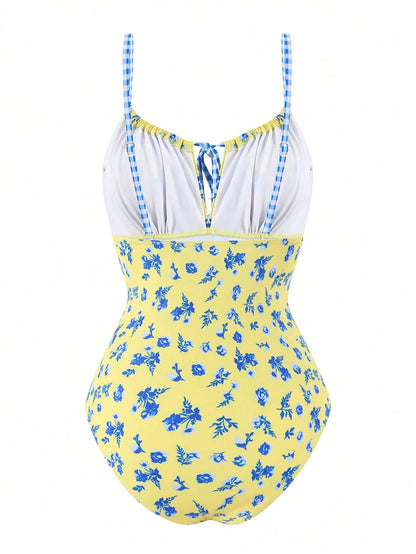 Sweetra 2026 New Plus Size One-Piece Swimsuit For Women, Summer Beach Vacation