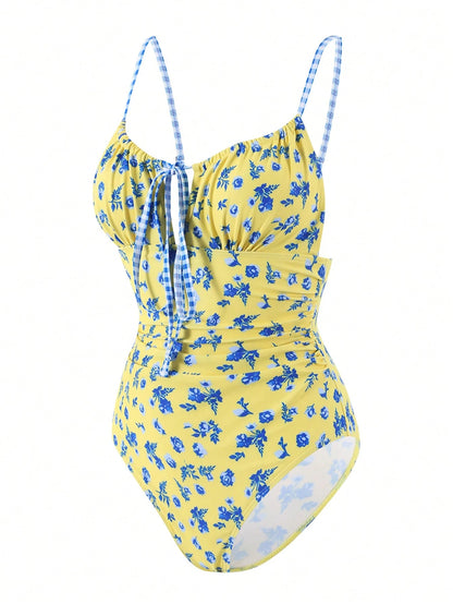 Sweetra 2026 New Plus Size One-Piece Swimsuit For Women, Summer Beach Vacation