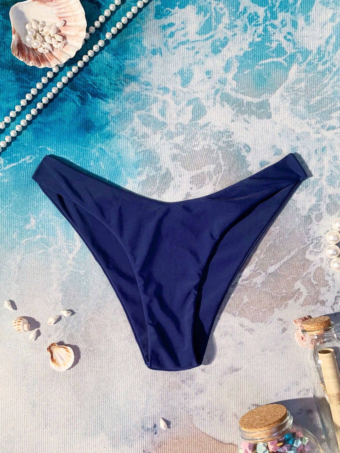 Swim Basics Summer Beach High Cut Bikini Panty