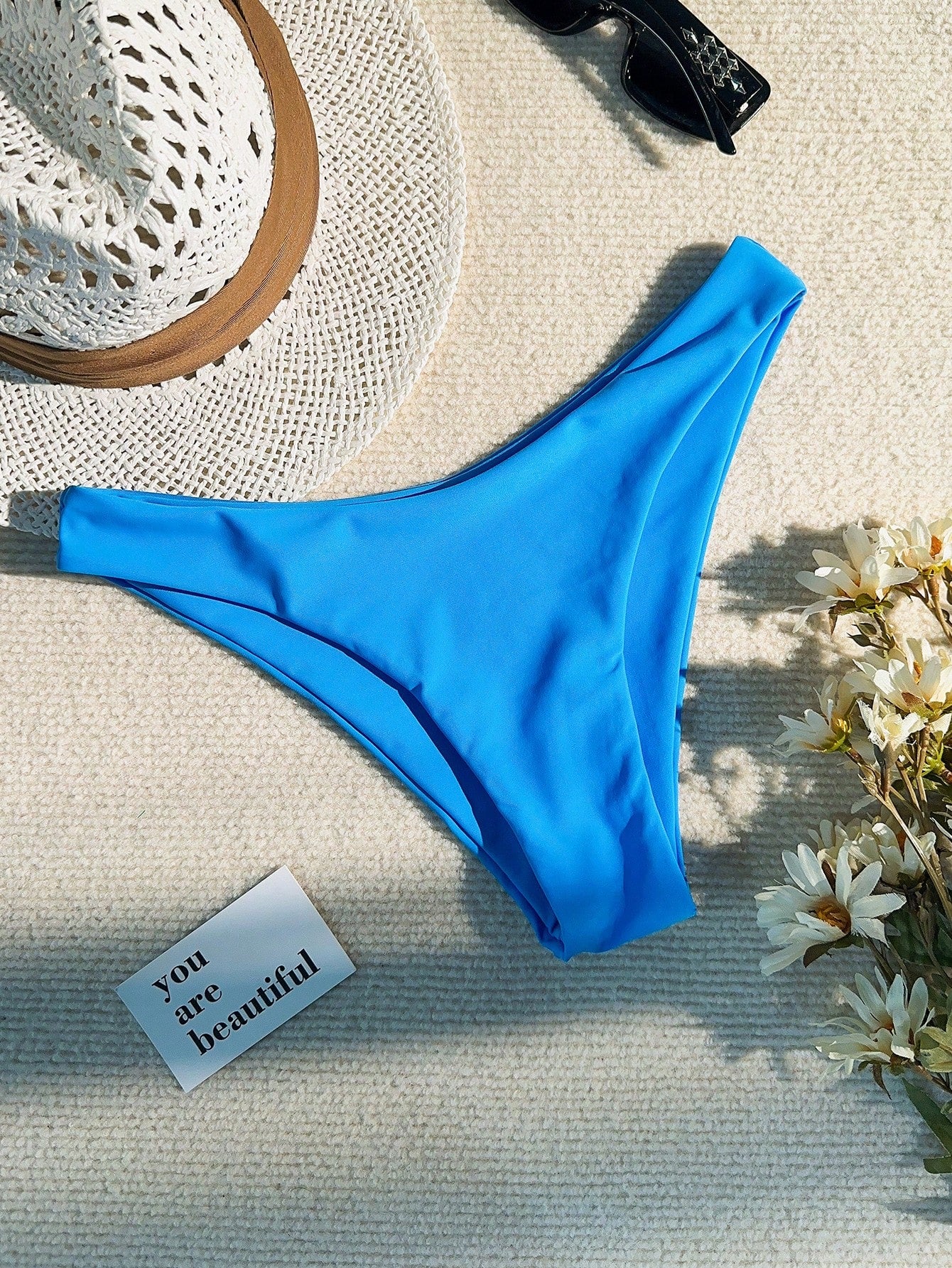 Swim Basics Summer Beach High Cut Bikini Panty