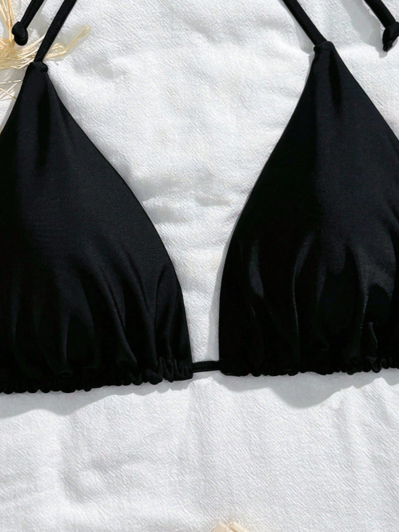 Swim Curve Summer Beach Plus Ruched Halter Bikini Top