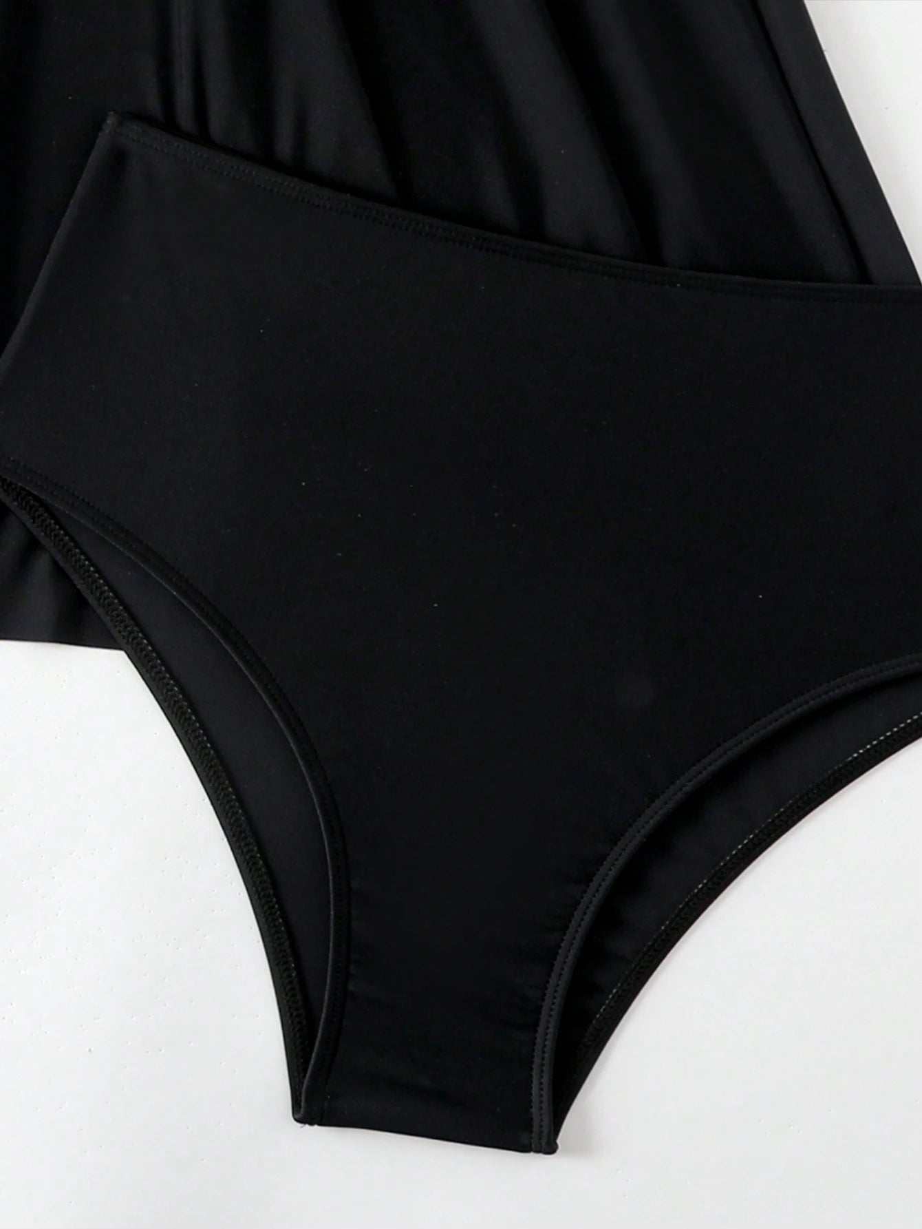Swim Lushoire Ladies" Solid Color Twist Knot Minimalist Bikini Top And Triangle Bottoms, Perfect For Vacation,Summer Beach