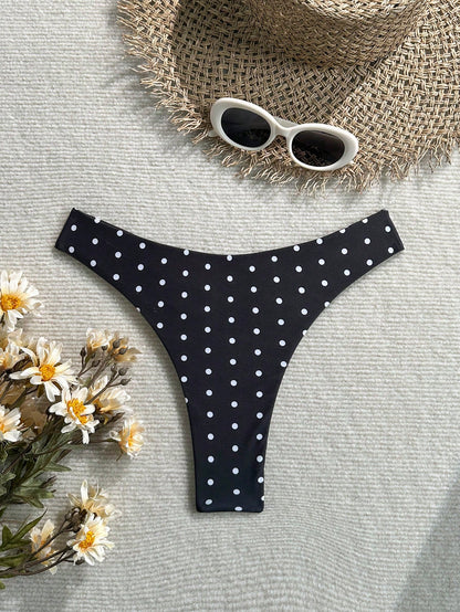 Swim Mod Summer Beach Swimwear Sexy Tight Basic Women's Halloween Store Celebration Solid Color Ruffled Bikin