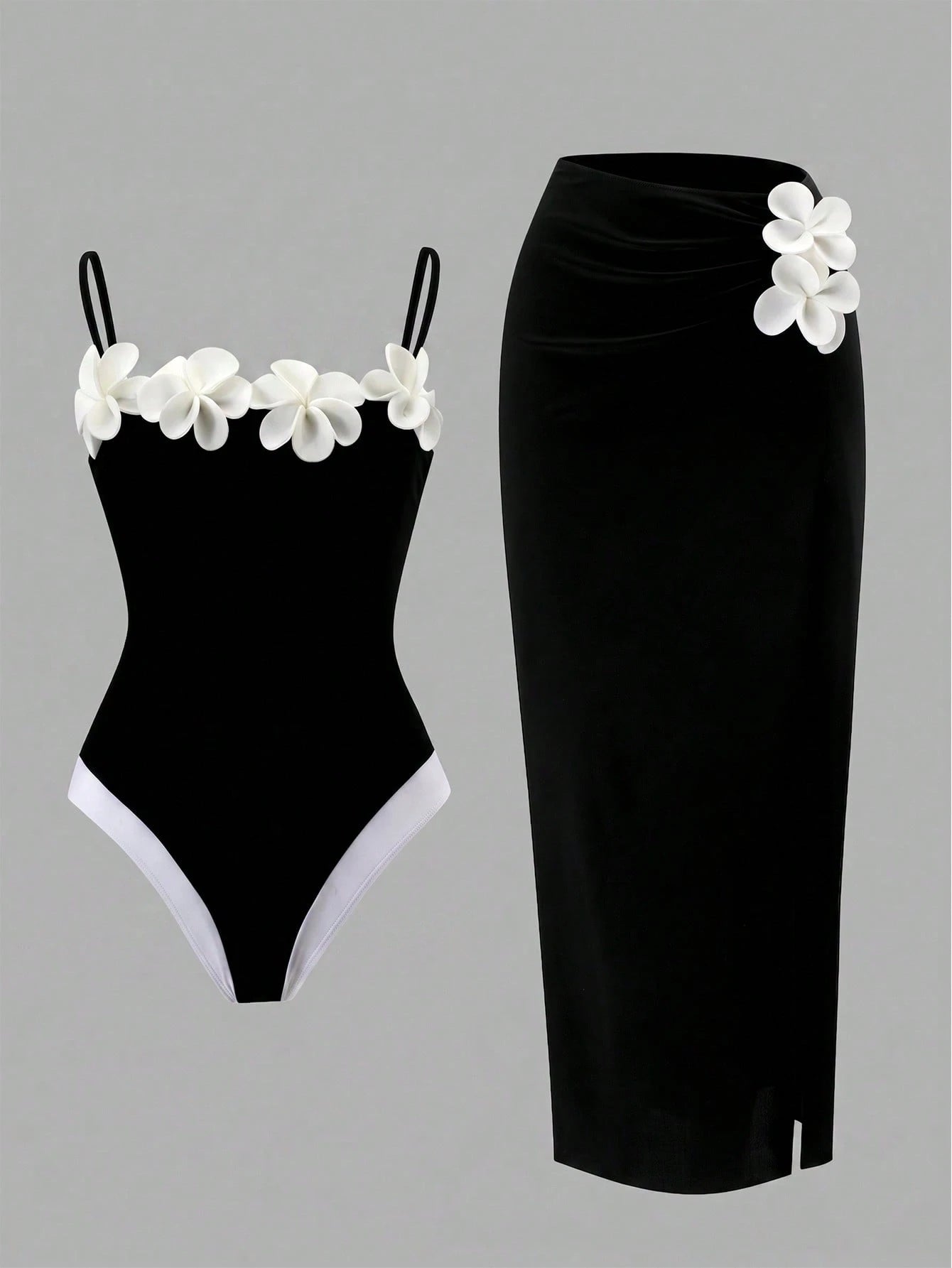 Swim Oasis 2026 Spring/Summer New Plus Size One-Piece Swimsuit, Fashionable High-End Elegant Floral One-Piece Swimsuit For Women