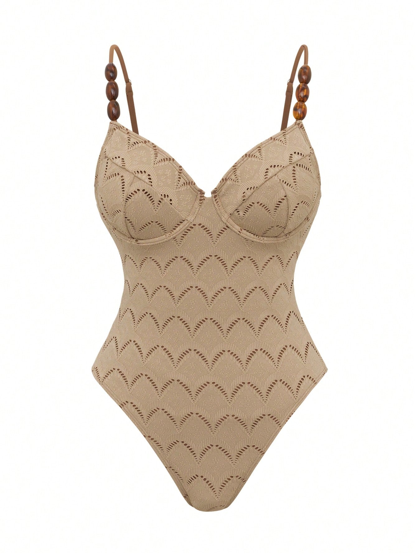 Swim Oasis 2pcs/Set Summer Vacation Sexy Backless Spaghetti Strap Women One-Piece Swimsuit & Sarong Maxi Skirt