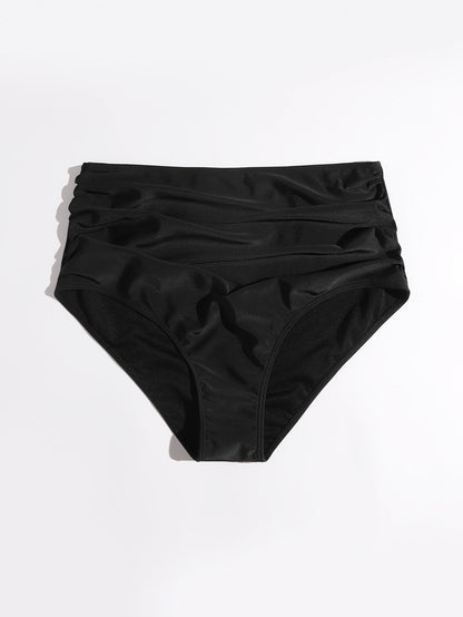 Swim Vcay Plus Ruched Bikini Panty,Summer Beach