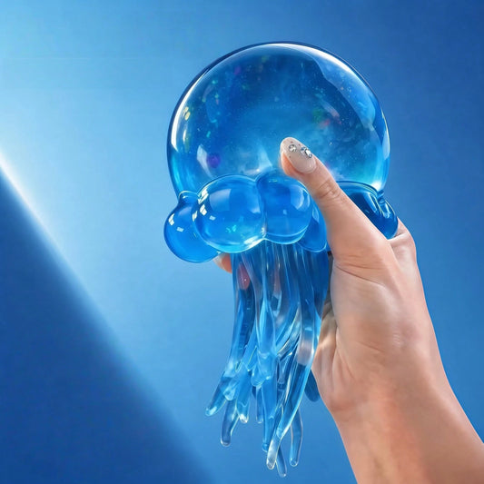Tachimi 1pc Colorful Jellyfish Slow Rebound Stress Toy, Soft Slow Rebound, Suitable For Children, Teenagers And Adults, Can Be Played On Desk, Helps Relieve Anxiety, S Quishy Squeeze Toy/S Quishes/S Q