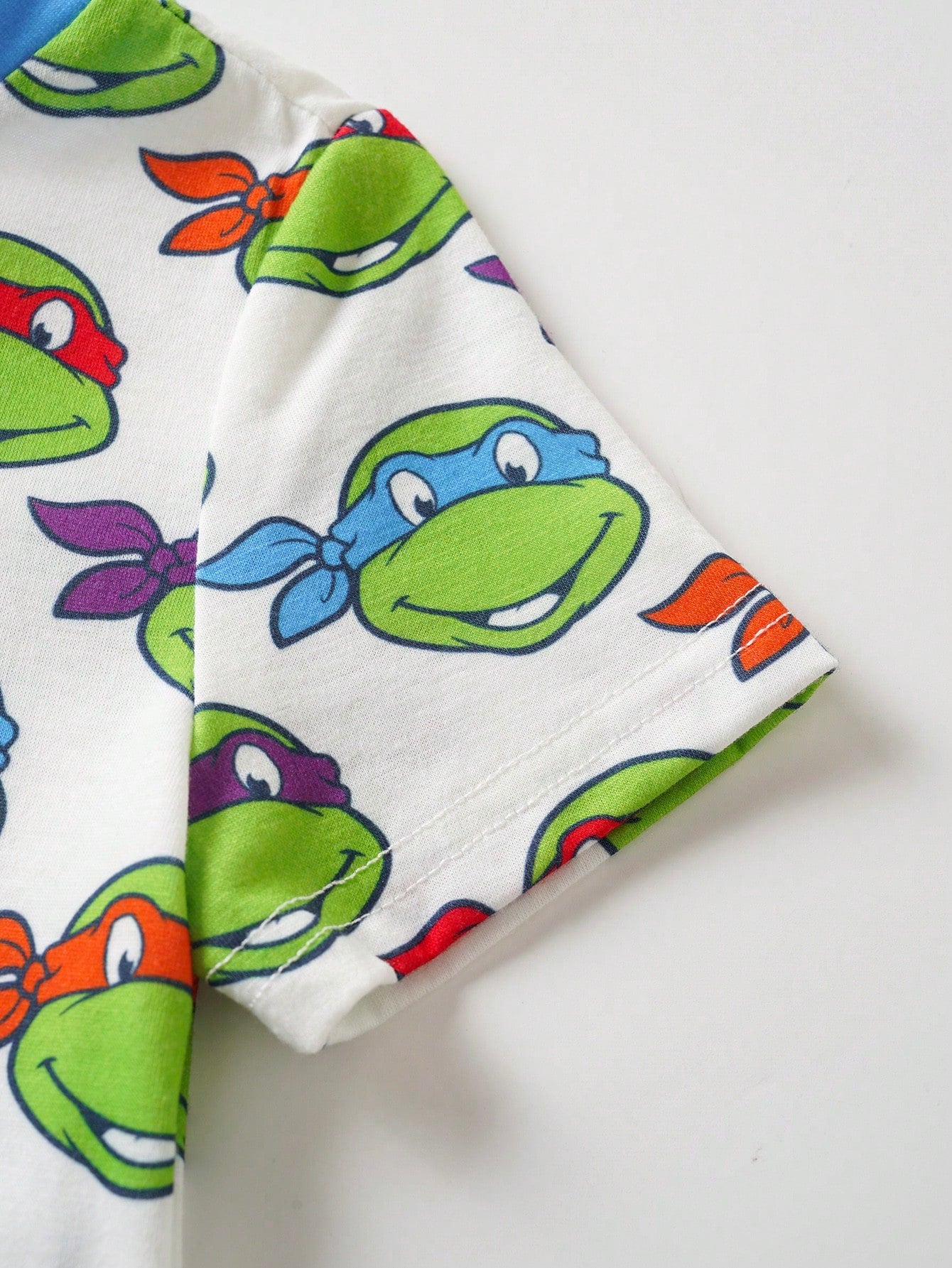 TEENAGE MUTANT NINJA TURTLES| Baby Boy Round Neck Short Sleeve T-Shirt And Overalls Shorts Set Teen MUTANT TURTLES