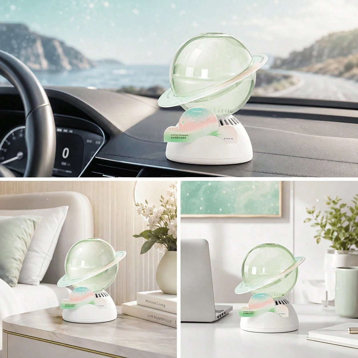 THALO Car Air Freshener Vanilla Scent Upside-Down Design Men's Cologne Perfume Mujer Deodorant Gifts For Him Women's Perfume Fragrance Diffuser