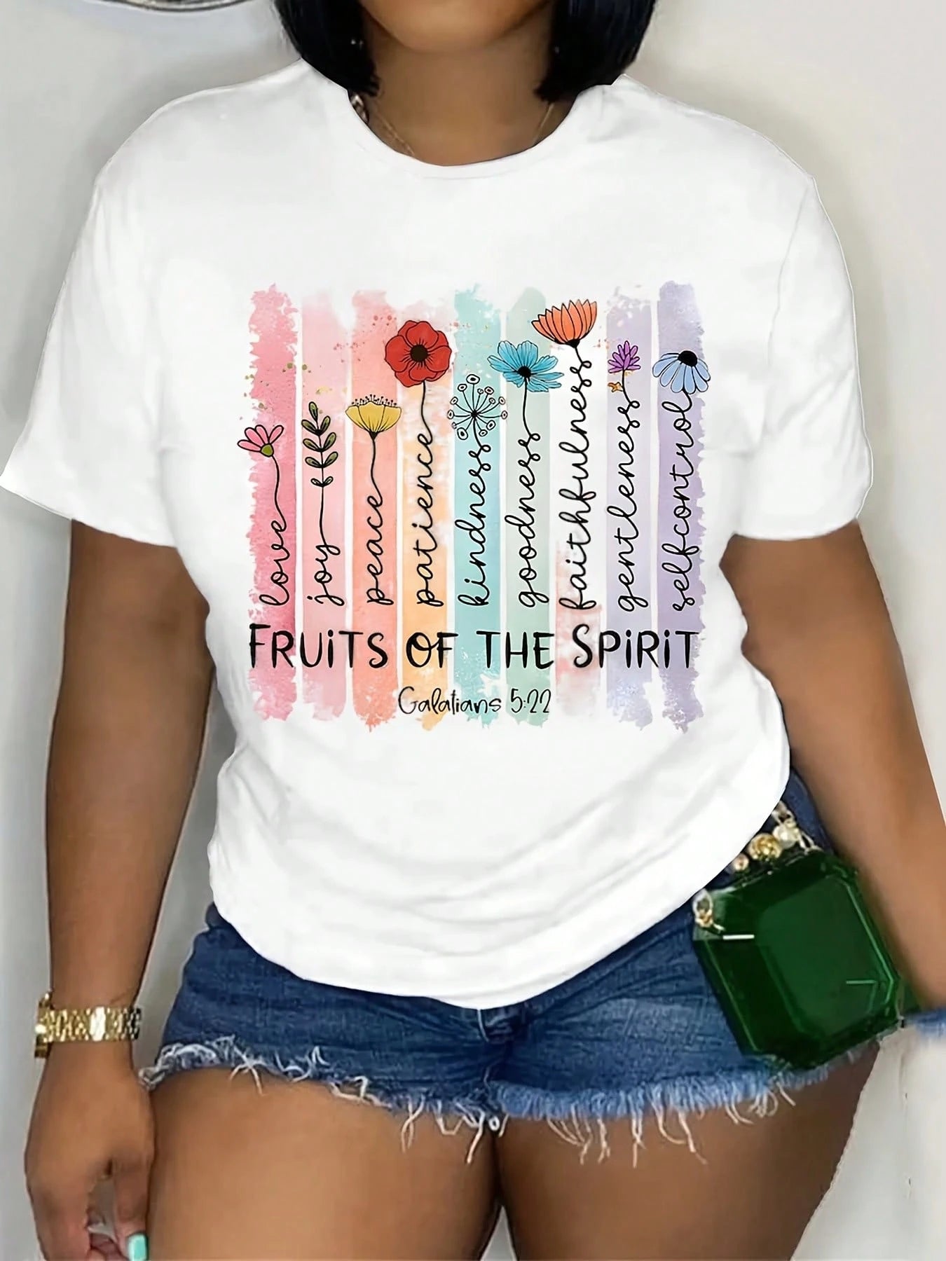 The Fruits Of The Spirit Galatians Shirt, Floral Christian T-Shirt, Religious Shirt, Gift For Jesus Lover, Bible Verse Shirts, Faith Shirt
