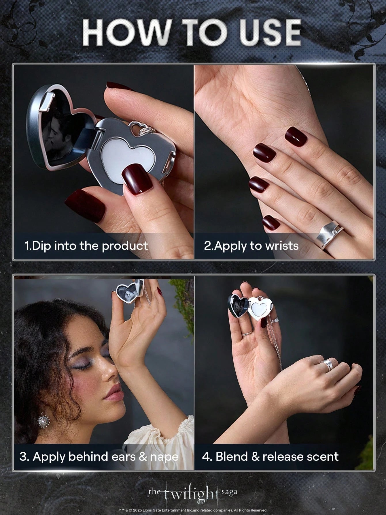 The Twilight Saga X SHEGLAM Soulmates Solid Perfume Brand Beauty Cosmetic Makeup For Women And Girls