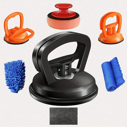 This 7-Piece Car Dent Repair Tool Kit Includes A Suction Cup Dent Repair Tool, A Dent Removal Tool, And A Dent Repair Kit Handle Lifter. It Is Suitable For Car Bodies, Glass, Screens, Moving Objects