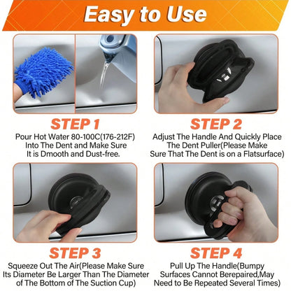 This 7-Piece Car Dent Repair Tool Kit Includes A Suction Cup Dent Repair Tool, A Dent Removal Tool, And A Dent Repair Kit Handle Lifter. It Is Suitable For Car Bodies, Glass, Screens, Moving Objects