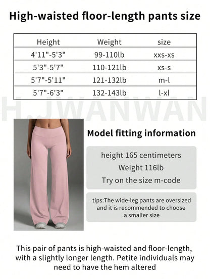 This Solid Color Yoga Wide-Leg Pants Are Comfortable And Slimming, Suitable For Running, Fitness, And Various Yoga Activities. Pink Spring Sports