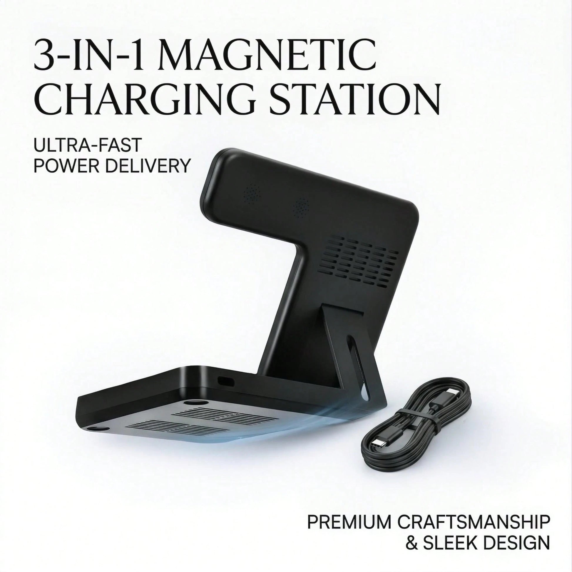 This Wireless Charging Station Is A 3-In-1 Standard Device, Compatible With 15W Fast Wireless Chargers, And Supports IPhones 17, 16, 15, 14, 13, 12, 11X, 8, Pro Max/Pro/Mini/Plus, Smart Watch 10/9/8