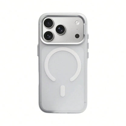 Transluct Frosted For MagSafe Phone Case For 17 17pro Max 16 Pro 15 Wireless Charging Alloy Ls Ultrathin Matte Cover.Holiday Accessories.