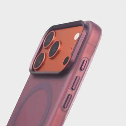 Transluct Frosted For MagSafe Phone Case For 17 17pro Max 16 Pro 15 Wireless Charging Alloy Ls Ultrathin Matte Cover.Holiday Accessories.