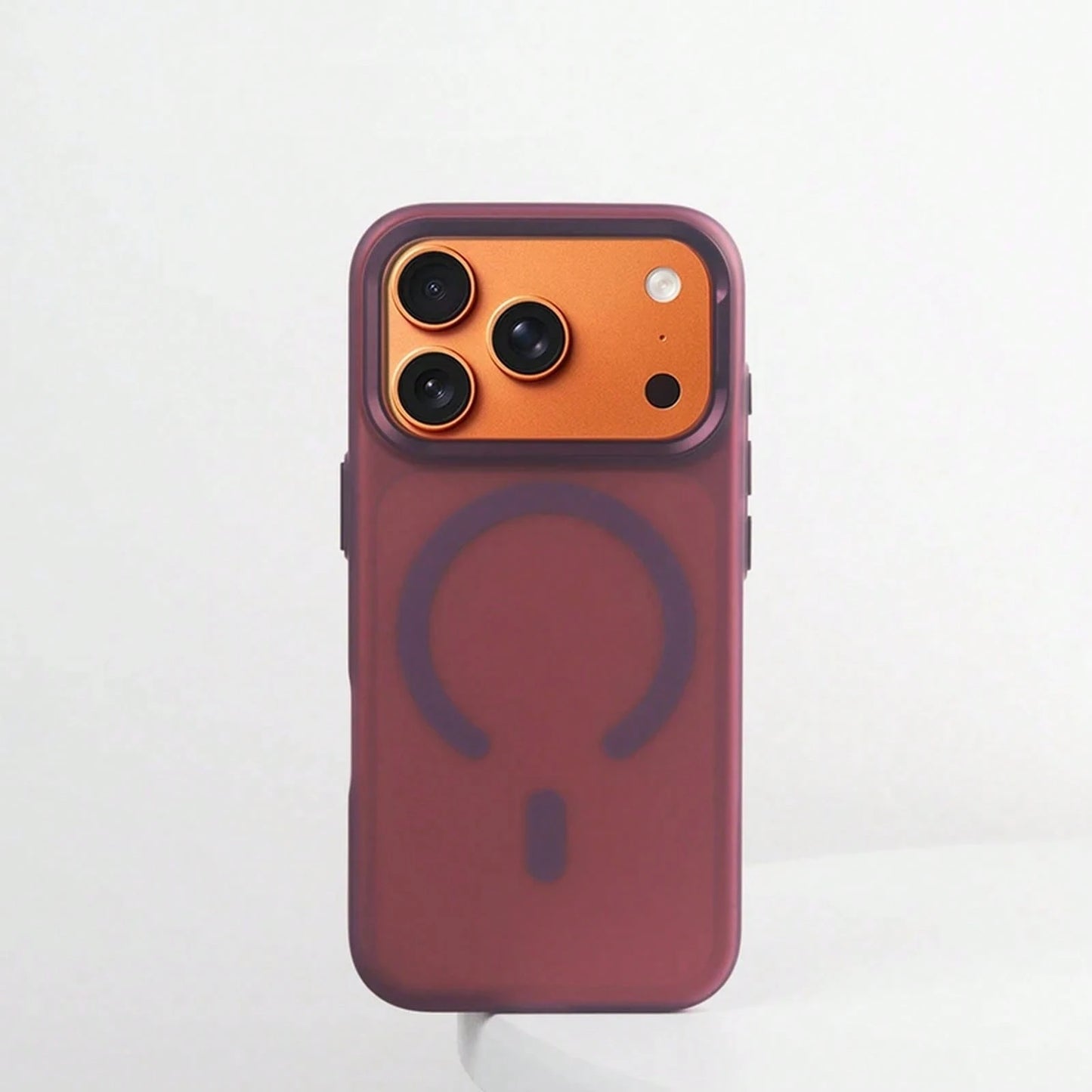 Transluct Frosted For MagSafe Phone Case For 17 17pro Max 16 Pro 15 Wireless Charging Alloy Ls Ultrathin Matte Cover.Holiday Accessories.