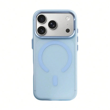 Transluct Frosted For MagSafe Phone Case For 17 17pro Max 16 Pro 15 Wireless Charging Alloy Ls Ultrathin Matte Cover.Holiday Accessories.