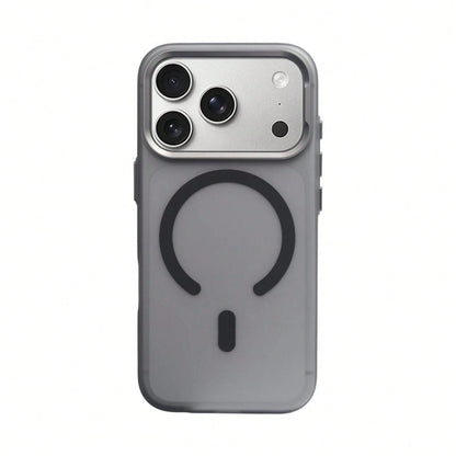 Transluct Frosted For MagSafe Phone Case For 17 17pro Max 16 Pro 15 Wireless Charging Alloy Ls Ultrathin Matte Cover.Holiday Accessories.