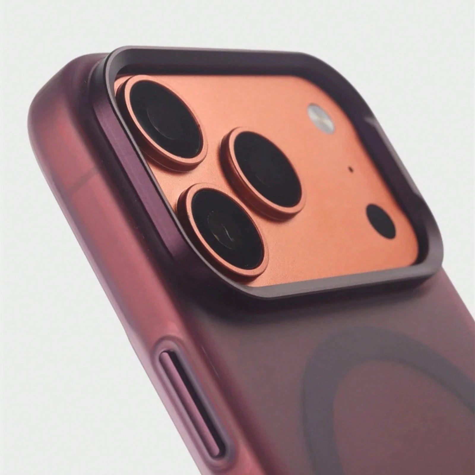 Transluct Frosted For MagSafe Phone Case For 17 17pro Max 16 Pro 15 Wireless Charging Alloy Ls Ultrathin Matte Cover.Holiday Accessories.