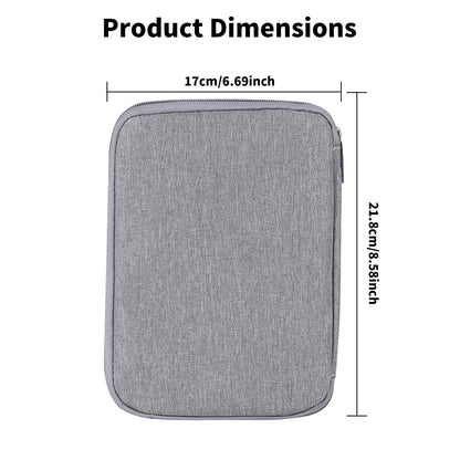 Travel Electronics Organizer Bag Portable Cable Storage Pouch Suitable For Storing Electronic Accessories Data Cables, Phones, Chargers, USB Drives (Black/Grey/Dark Blue/Peacock Blue/Wine Red/Purple)