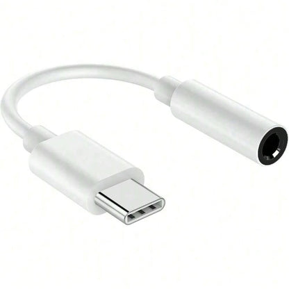 Type-C To 3.5mm Headphone Jack Adapter, USB-C To AUX Audio Converter Cable, Compatible With IPhone 16 Pro/15 Pro Max, Galaxy S23/S24 Ultra, Note 20, Pro, Apple Laptops, Pixel XL