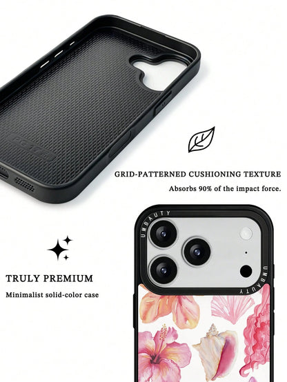 UMBAUTY 1pc Spring Floral Pattern Design Phone 17 Pro Max Phone Case, Compatible With Phone 16 Pro Max, 15 Pro Max, 14 Pro Max, Korean-Style High-End Fashion Fun Phone Case, Compatible With 11/12/13/1