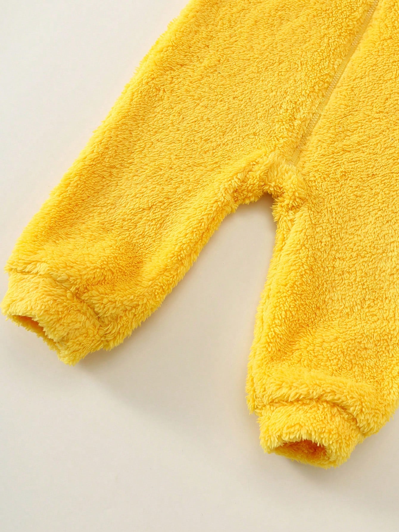 Unisex Newborn Baby Boy/Girl Toddler Autumn/Winter Cute Little Yellow Duck Shaped Plush Hooded Long Sleeve Jumpsuit, Soft Skin-Friendly Easy To Put On And Take Off, Baby Rompers, Baby Clothes, O