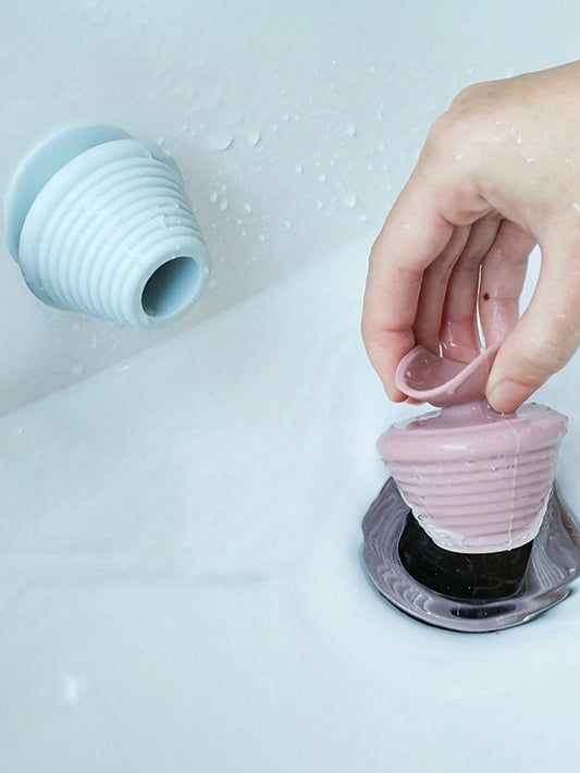 Universal Bathtub Plug, Drain Deodorizer Plug, Bathtub And Bathroom Sink Pipe Plug, Bathroom Tools, Bathtub Plug, Downpipe Silicone Sink Plug Plug, Anti-Odor Plug, Mop Pool Sink Bathtub Washbasin Plug