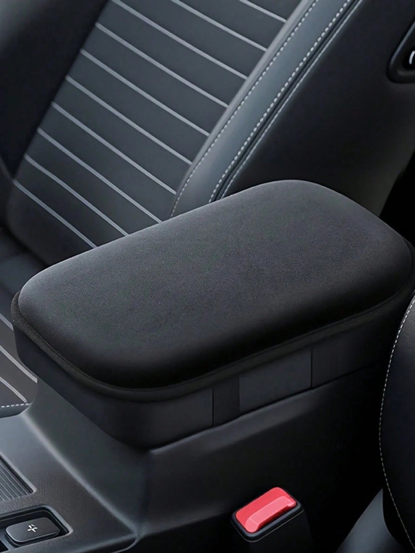 Universal Car Armrest Pad, Center Console Soft Memory Foam Armrest Box Pad, Comfortable Pressure Relief Automotive Interior Accessories, Non-Slip Armrest Support Pad Suitable For Cars, SUVs, Trucks, E