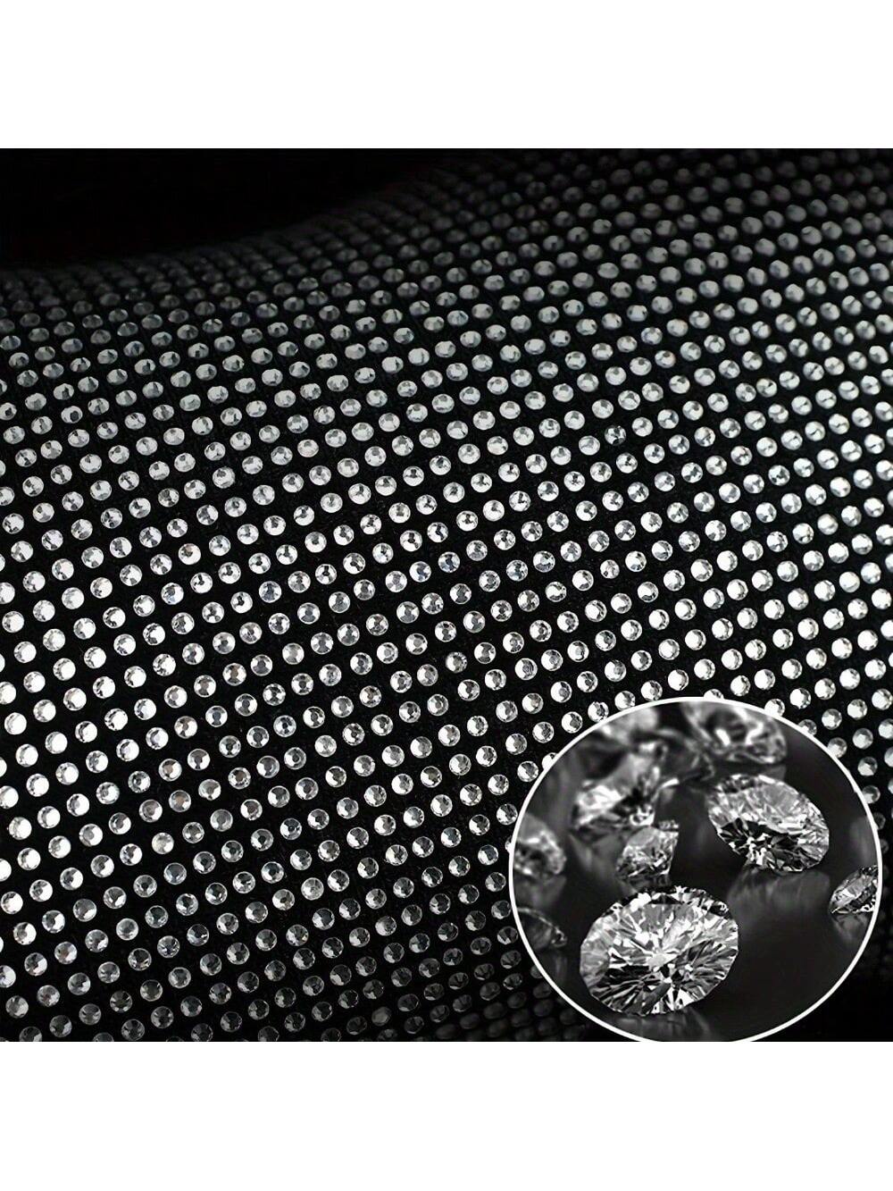 Universal Fit Bling Car Armrest Box Mat- Anti-Slip, Rhinestone Embellished, Premium Polyester Fiber Construction, Car Center Console Cover And Armrest Box Protector- Stylish Car Decoration Accessori