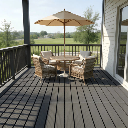 Upgraded Interlocking Deck Tiles, Extra Long Thick Waterproof Outdoor Flooring, 10/20 Piece Heavy Duty Plastic Patio Tiles, All-Weather Anti-Slip, Suitable For Balconies, Backyards And Indoor Spaces