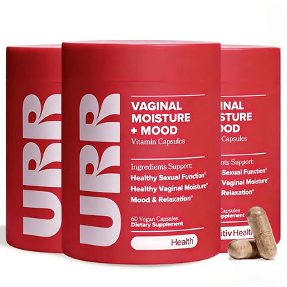URRVaginal Moisture & Mood- Formulated To Support Vaginal Moisture, Mood & Relaxation- With KSM-66 ® Ashwagandha, Ginkgo Biloba, Mucuna Pruriens, And GABA- 30 Servings