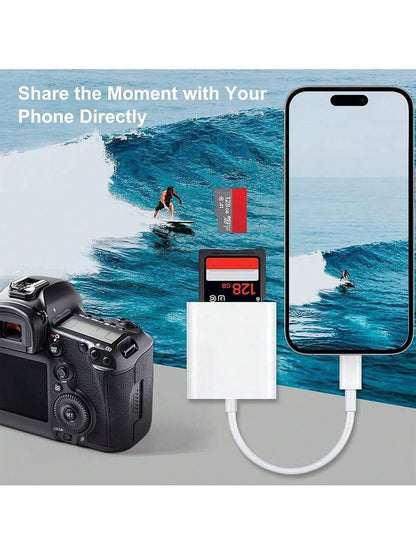 USB-C To SD Card Reader, Type-C To SD/Micro SD Card Reader Adapter, Compatible With Laptops, Tablets, Smartphones