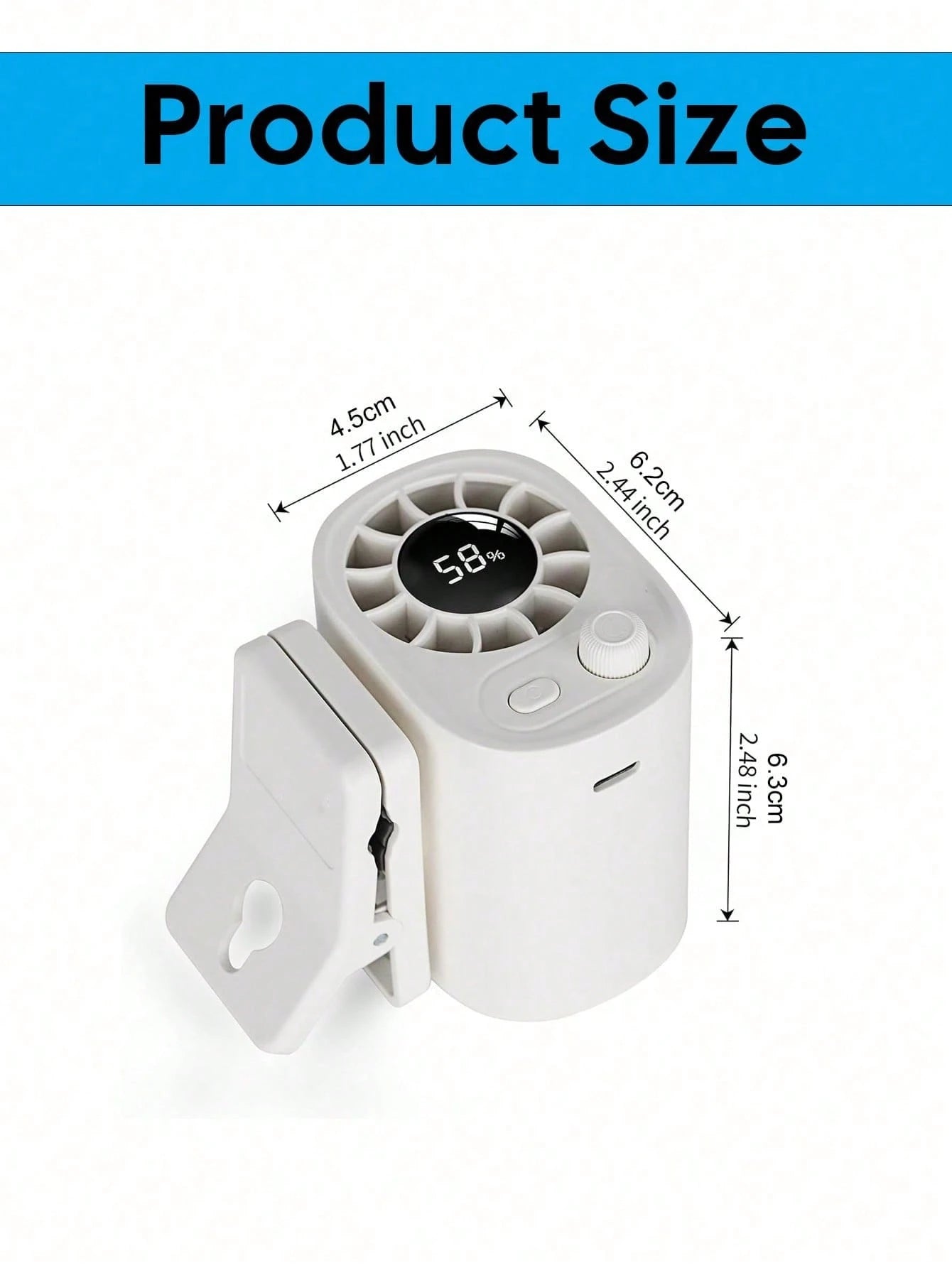 USB Rechargeable Car Clip-On Fan, Adjustable Speed Mini Cooling Fan With Flexible Tripod Stand, Portable Quiet Fan For Car Seats, Sun Visor, Truck, SUV Travel, Car Accessory Gift For Men And Women, Su