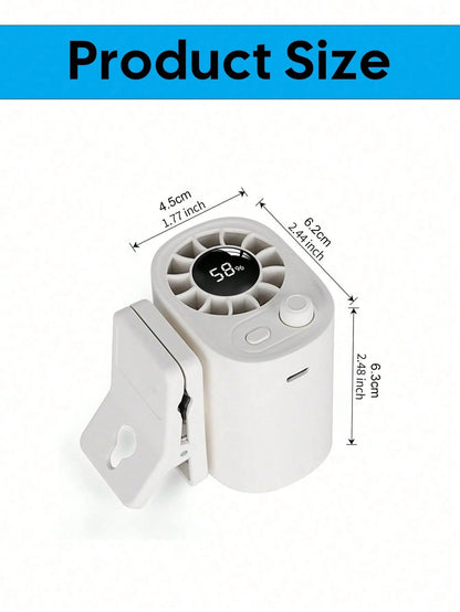 USB Rechargeable Car Clip-On Fan, Adjustable Speed Mini Cooling Fan With Flexible Tripod Stand, Portable Quiet Fan For Car Seats, Sun Visor, Truck, SUV Travel, Car Accessory Gift For Men And Women, Su